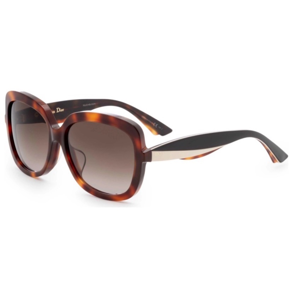 Luxury Christian Dior Envolf  Women's Brown Sunglasses DIORENVOLFLWG-HA